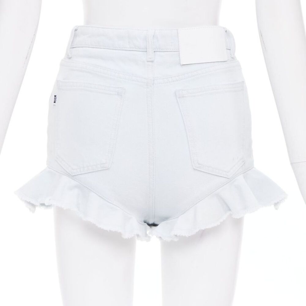 Msgm Ruffle Hem Mini Shorts - Picture 5 of 9